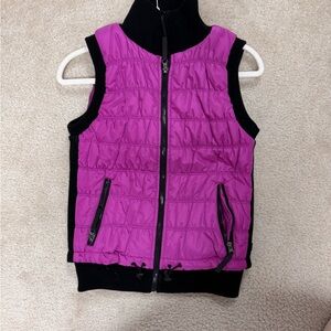 Purple and Black Puffer Vest